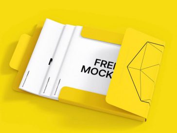 Cardboard Folder Mockup