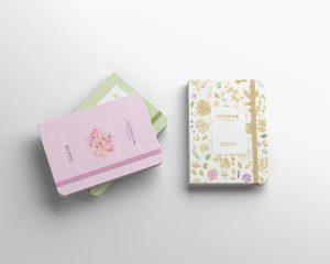 Free Notebook PSD Mockup