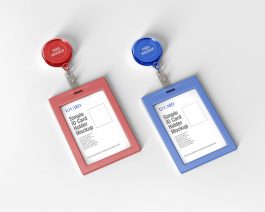 Free Simple ID Card Holder Mockup PSD - PsFiles