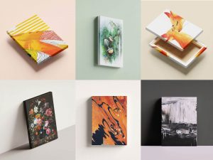 6 Free Canvas Mockup PSD set