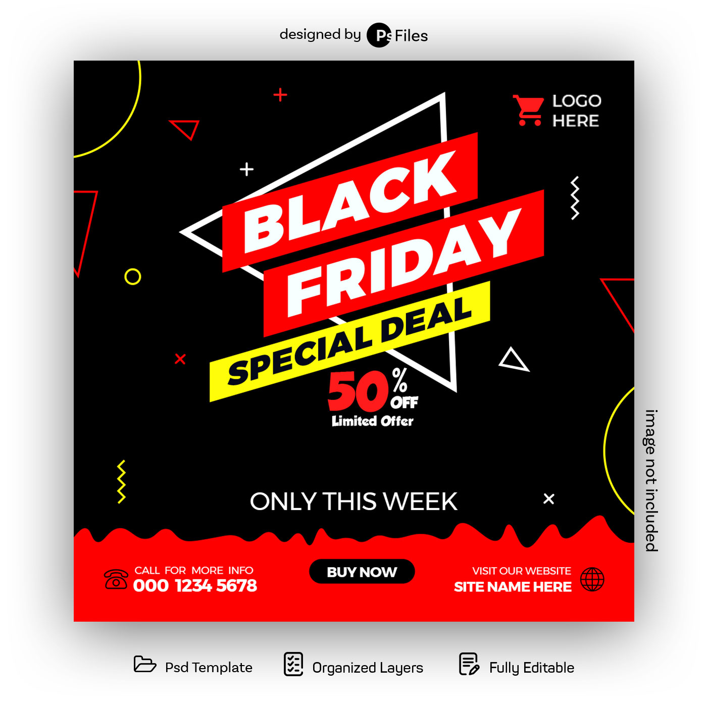 Black Friday Sales Free Instagram Post Design Template PSD
