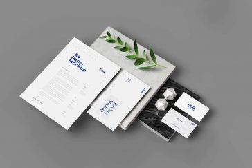 Free Basic Stationery Mockup Freepik PSD
