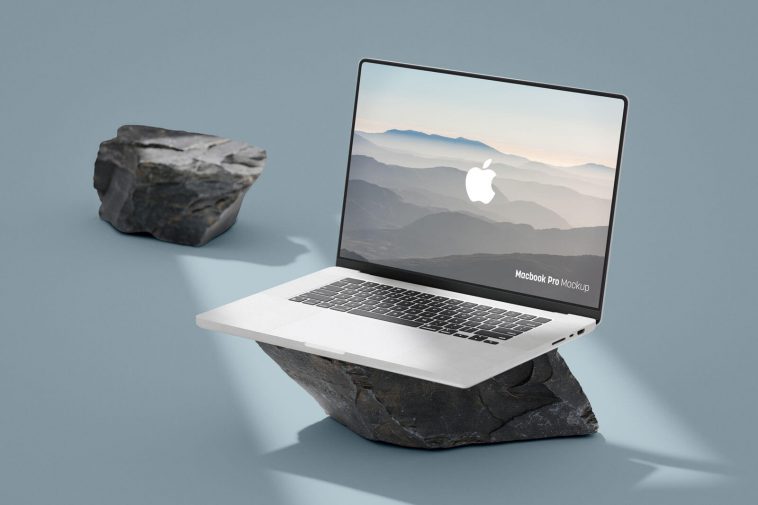 Free MacBook Pro Mockup PSD