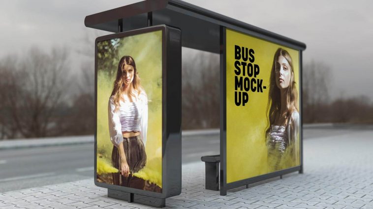 Free Bus Advertising Mockup PSD - PsFiles