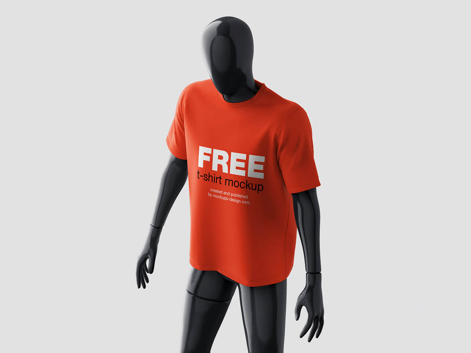 Free Mannequin T-Shirt Mockup PSD Set