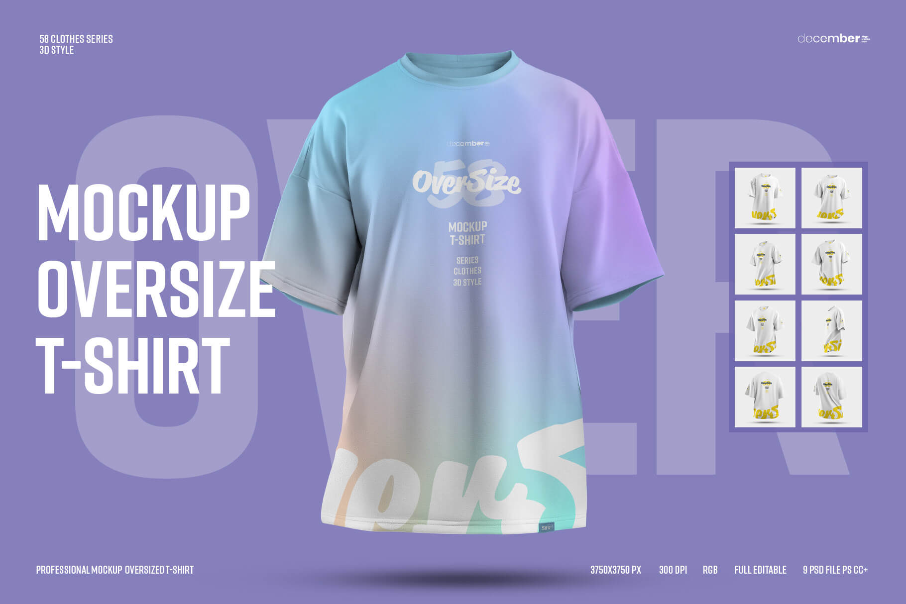 Free Oversize T-shirt Mockup PSD - PsFiles