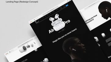 Apple Airpods Pro Redesigned Landing Page Template