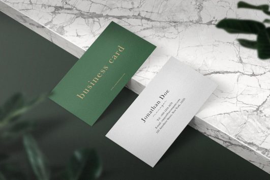 Free Clean Minimal Business Card Mockup PSD - PsFiles