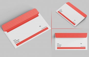 DL Envelope Mockup PSD