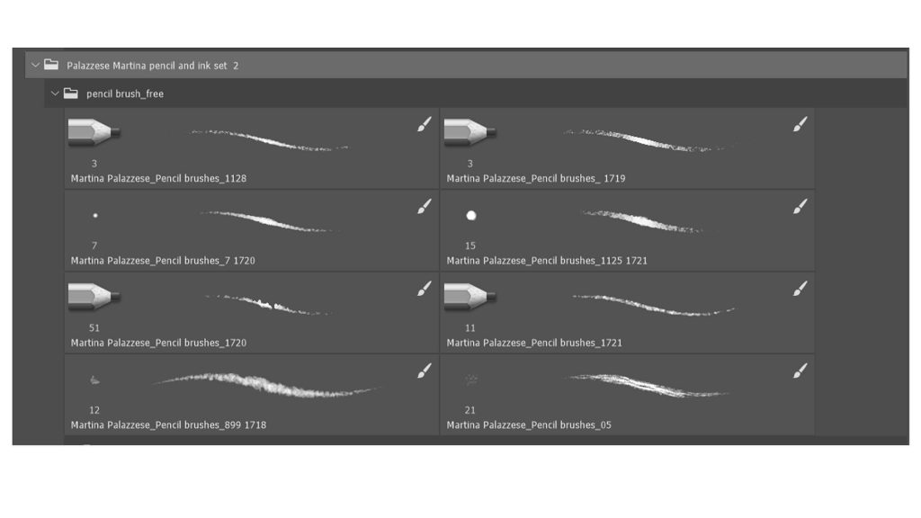8 Free Pencil Brushes For PsFiles