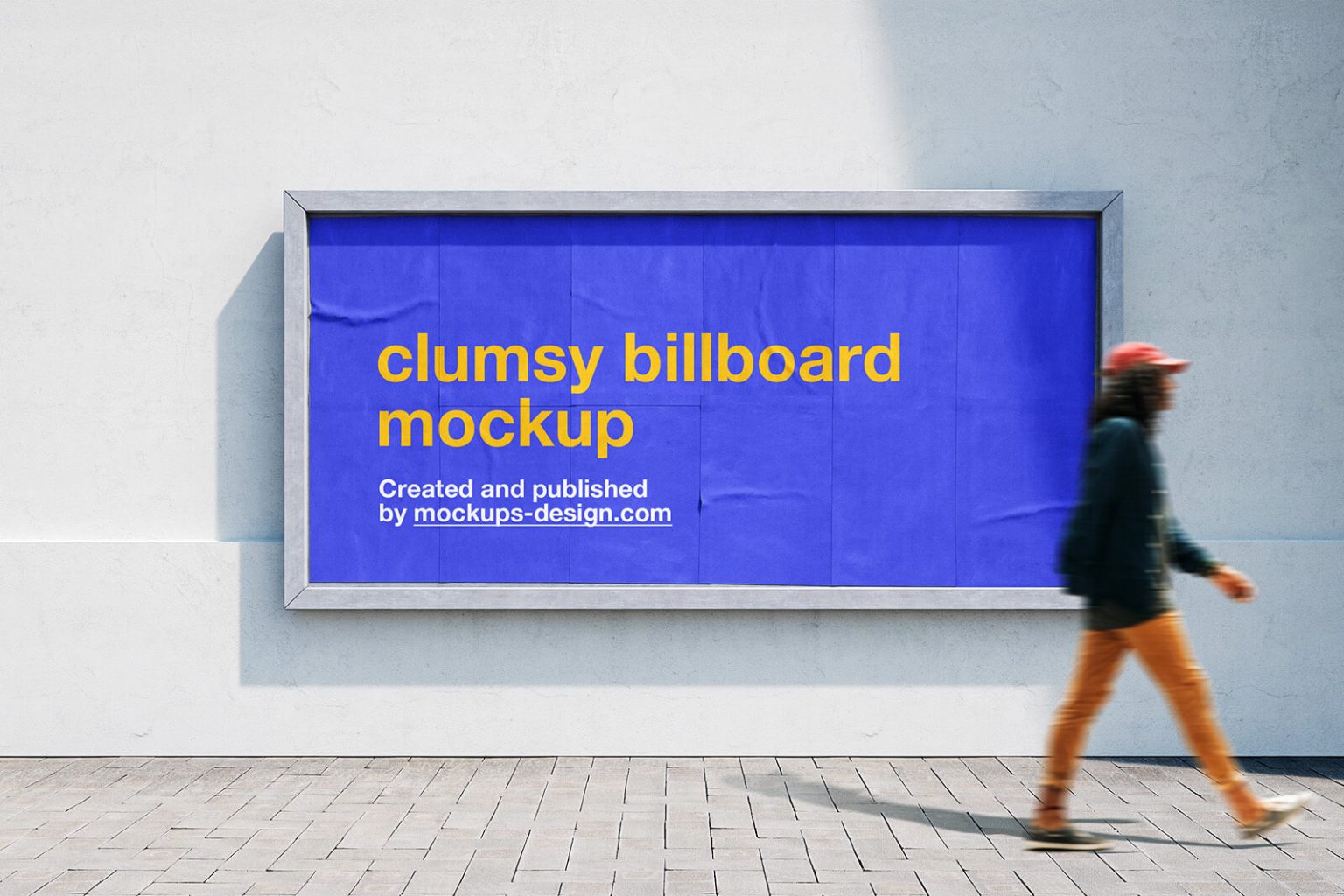 Free Wide Street Billboard Mockup PSD   PsFiles