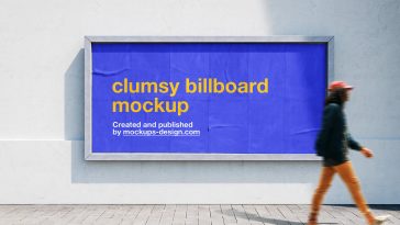 Clumsy Street Billboard Mockup