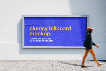 Free Wide Street Billboard Mockup PSD - PsFiles