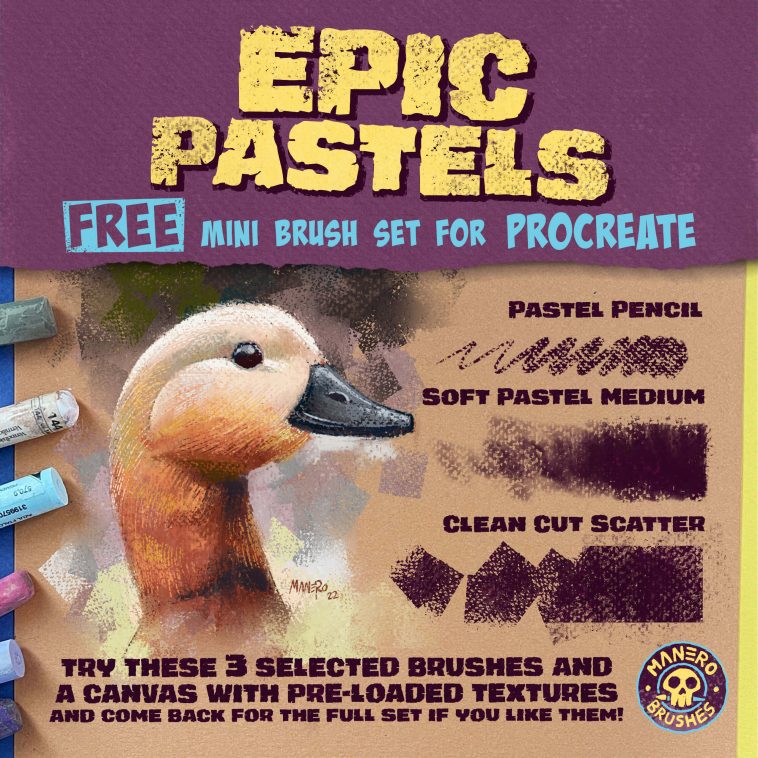 Epic Pastels FREE Mini Brush Set for Procreate