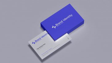 Free Brand Identity Business Card Mockup