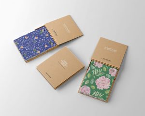 Free Fabric Swatches Book Mockup