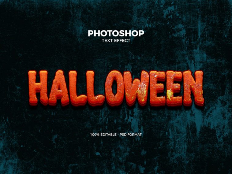 Free Halloween Photoshop Text Effect