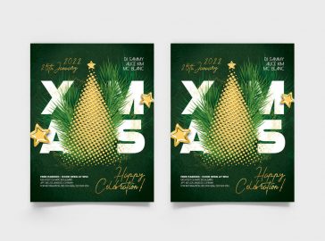 Free Merry Christmas Template + Instagram Post (PSD)