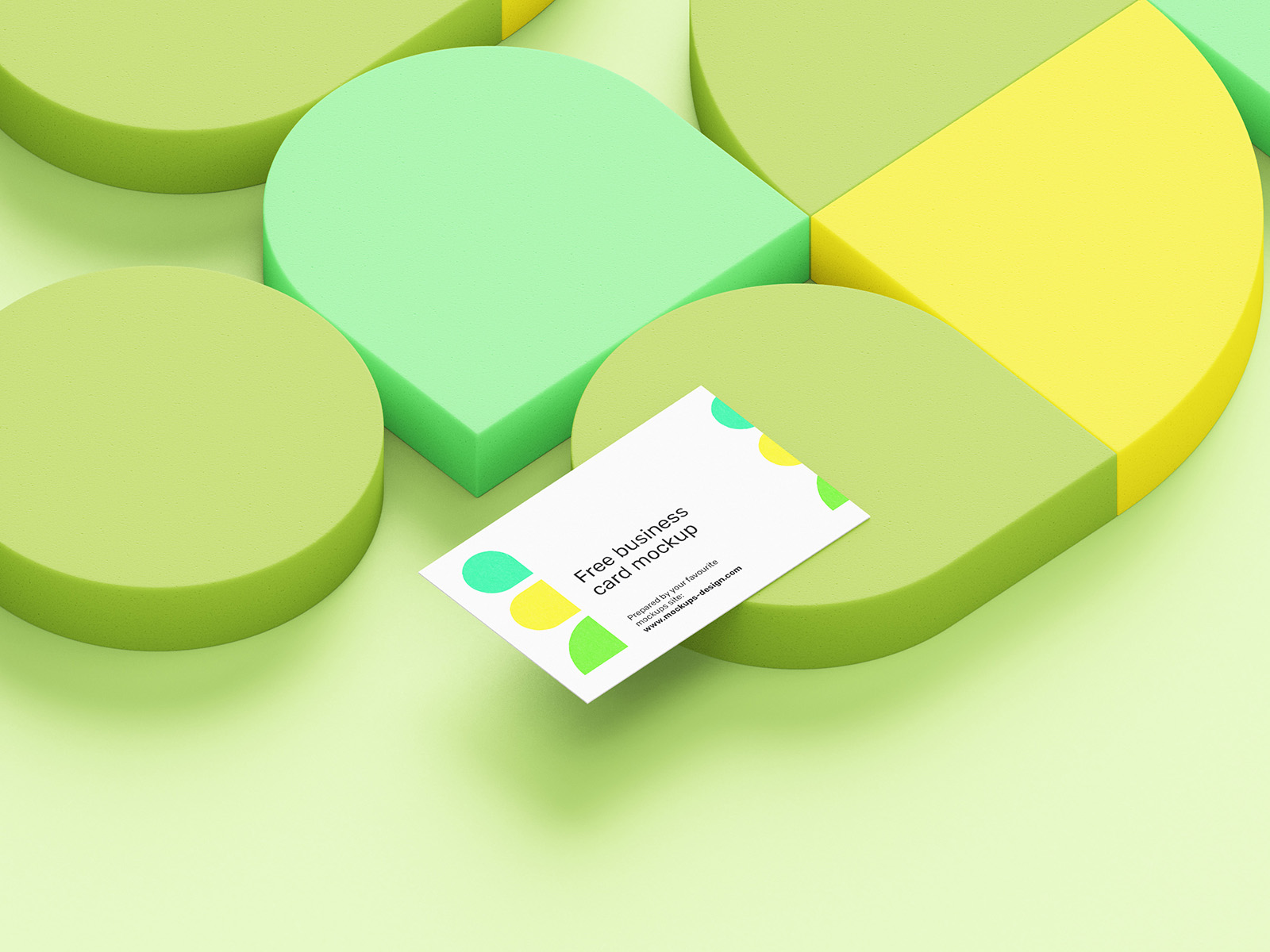 Abstract Business Card Mockup