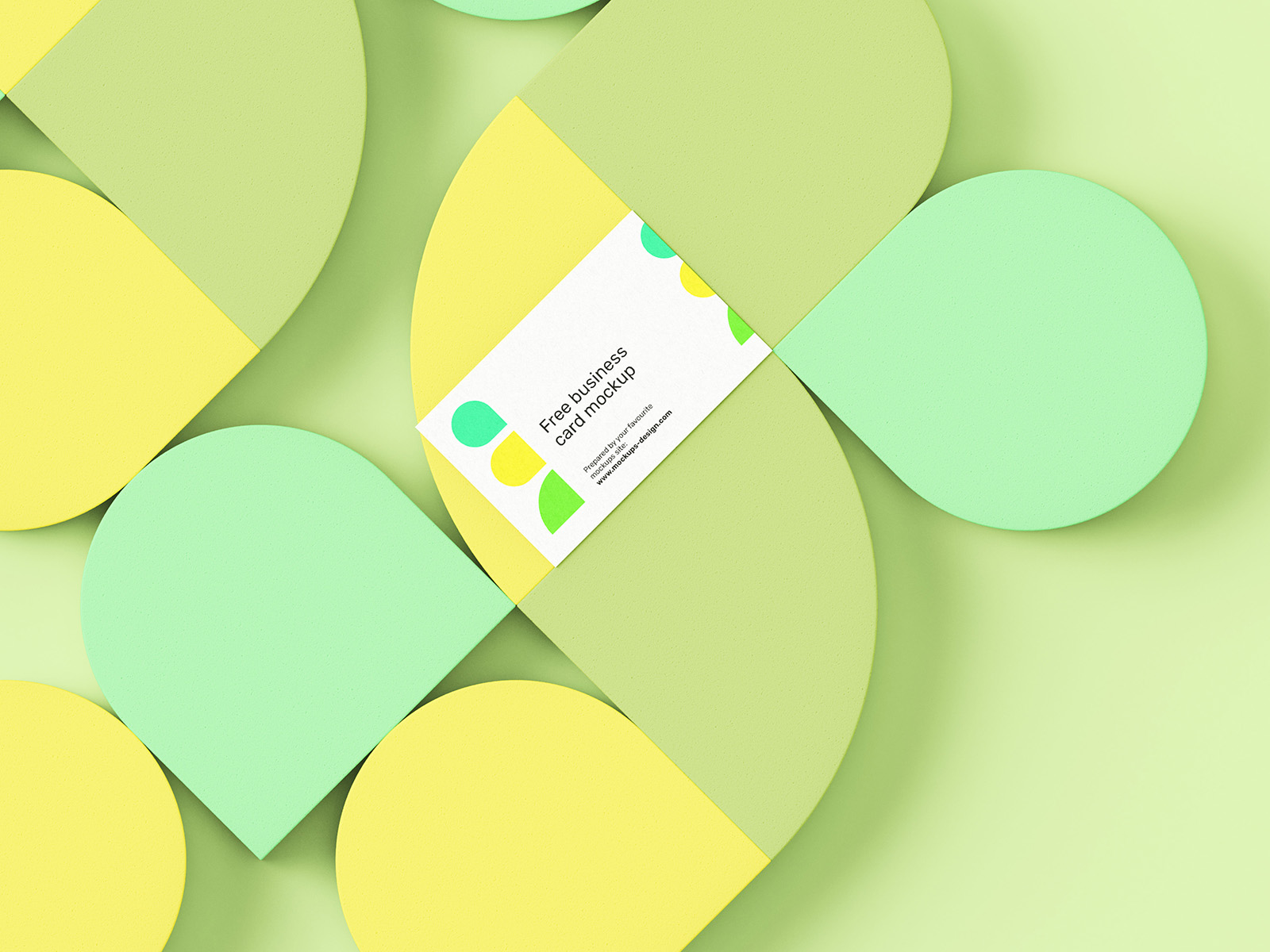 Abstract Business Card Mockup