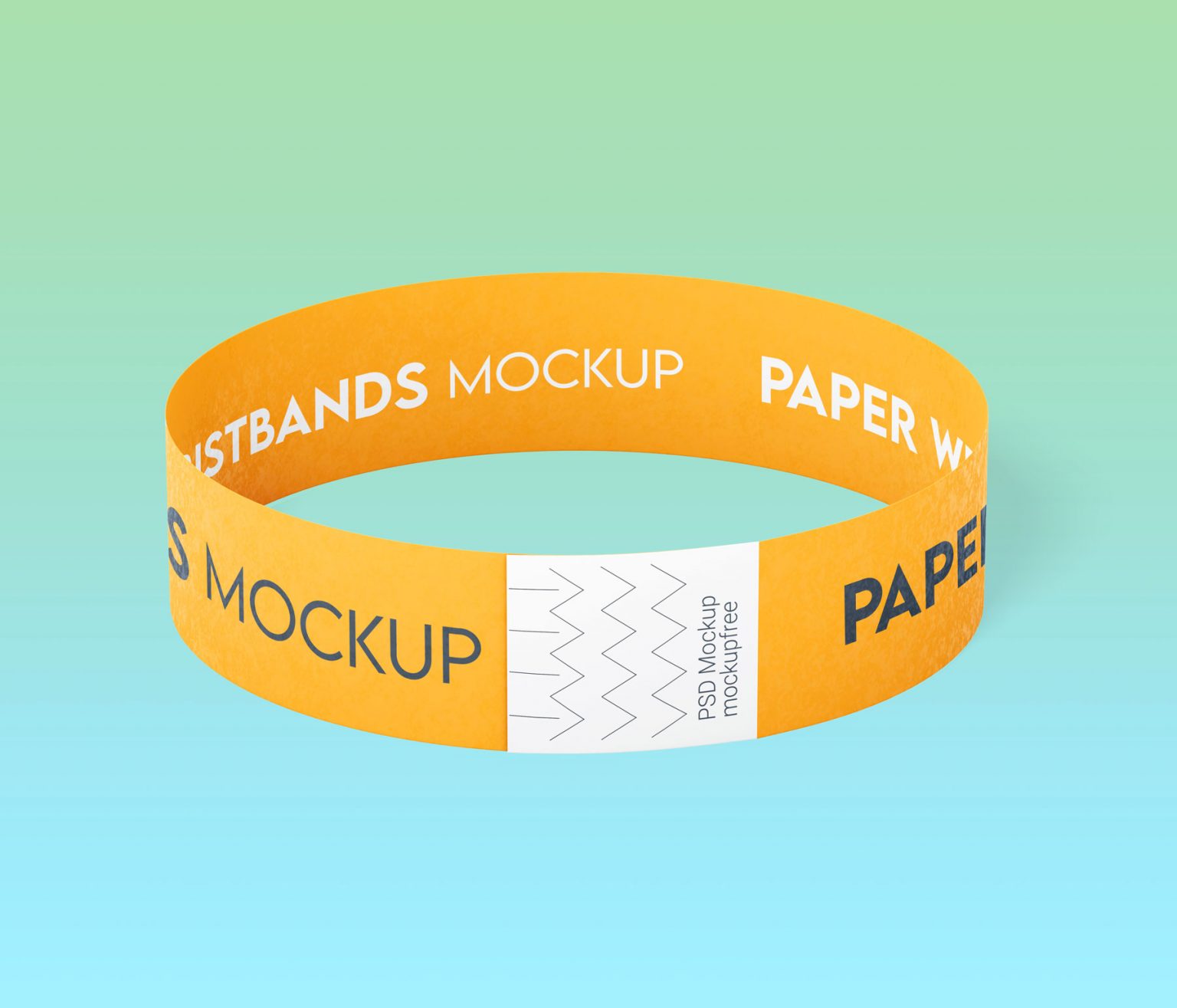 Free Paper Wristband Mockups 3 PSD Set PSD - PsFiles