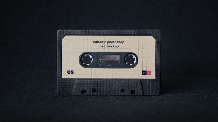 Free Cassette Tape Mockup - Free PSD Mockups | PsFiles