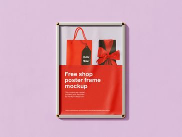 Shop Poster Frame Mockup