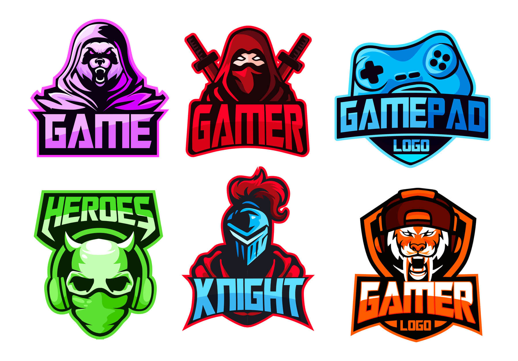 free gaming logo maker Template