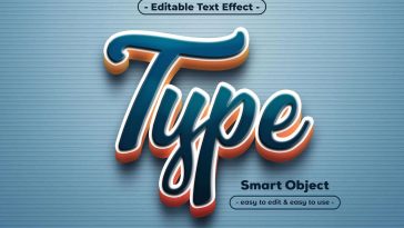 Type Text Style Effect