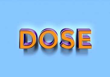 Dose Text Effect PSD