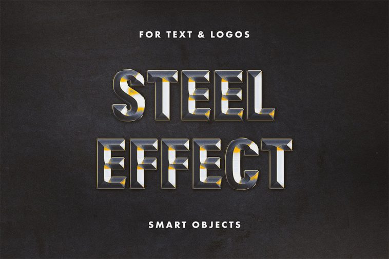 Forged Steel Text Effect