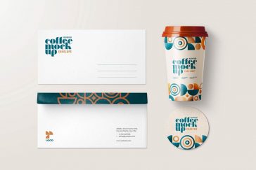 1 Free Coffee Branding Mockup PSD