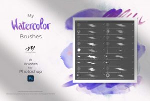 A Free 18 Watercolor brushes for Photoshop. They simulared watercolor effect. Hope you like them.