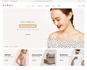 ALANC eCommerce Theme - Free PSD Template