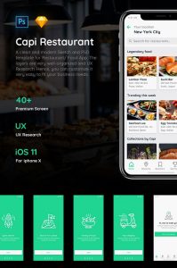 Capi Restaurant iOS UI Kit