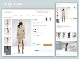 E-Commerce Product Page Free PSD