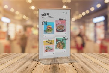 Free Table Tent Mockup