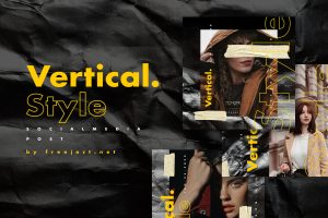 Free 6 Vertical Social Media Post Photoshop Template