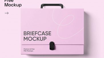 Free Briefcase Mockup