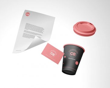 Free Coffee Branding PSD Mockup
