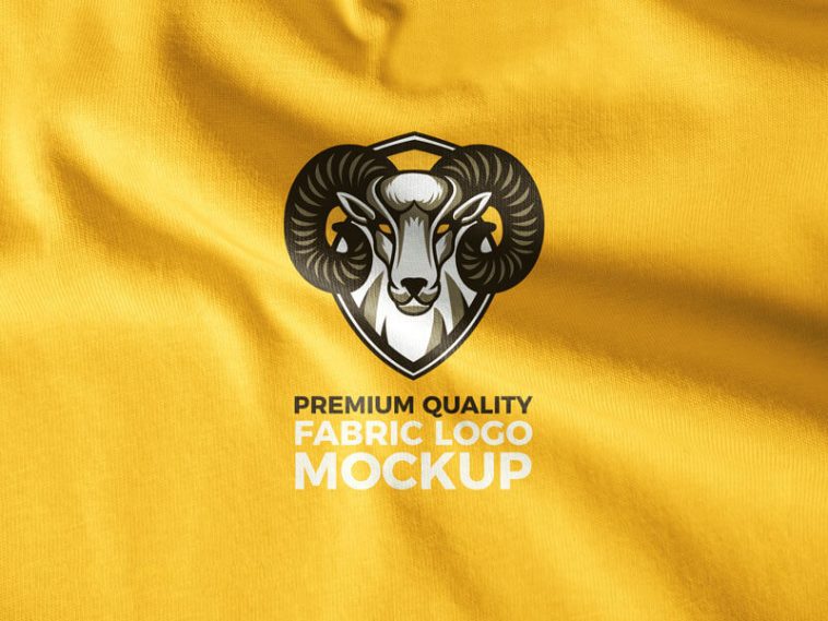Free High-Quality Branding Fabric Logo Mockup