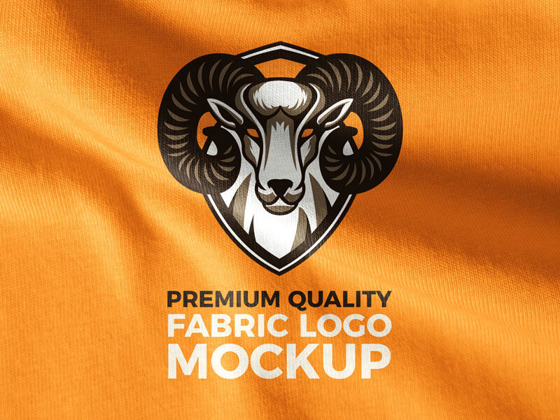 Free High-Quality Branding Fabric Logo Mockup