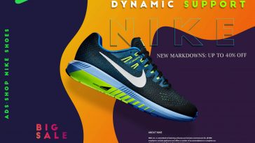 Nike Landing Page Concept PSD Template Free