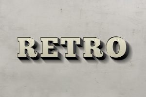 Retro Text Effect