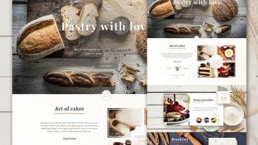 The Bakery Website - Free PSD