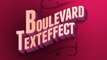 Boulevard Retro Text Effect