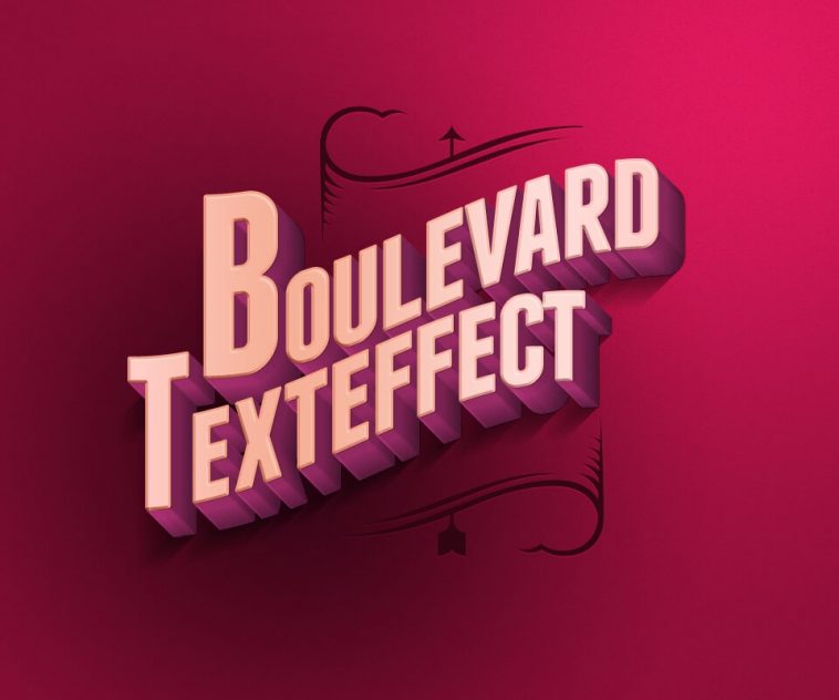 Boulevard Retro Text Effect