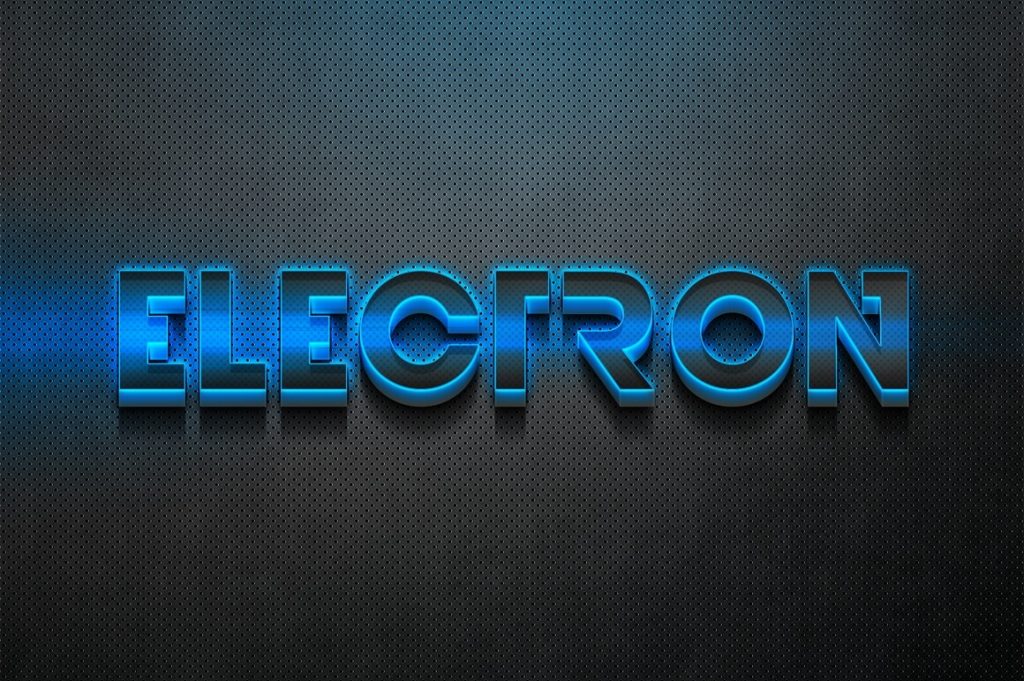 Electro 3D Text Effect