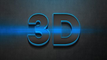 Electro 3D Text Effect