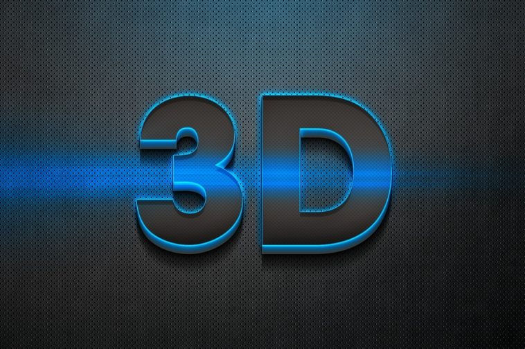 Electro 3D Text Effect